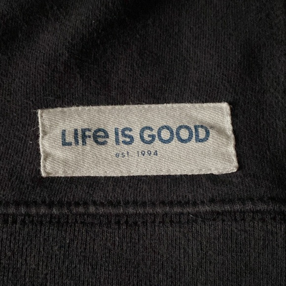 Life is Good fleece lined heavyweight crew sweatshirt - Picture 5 of 7